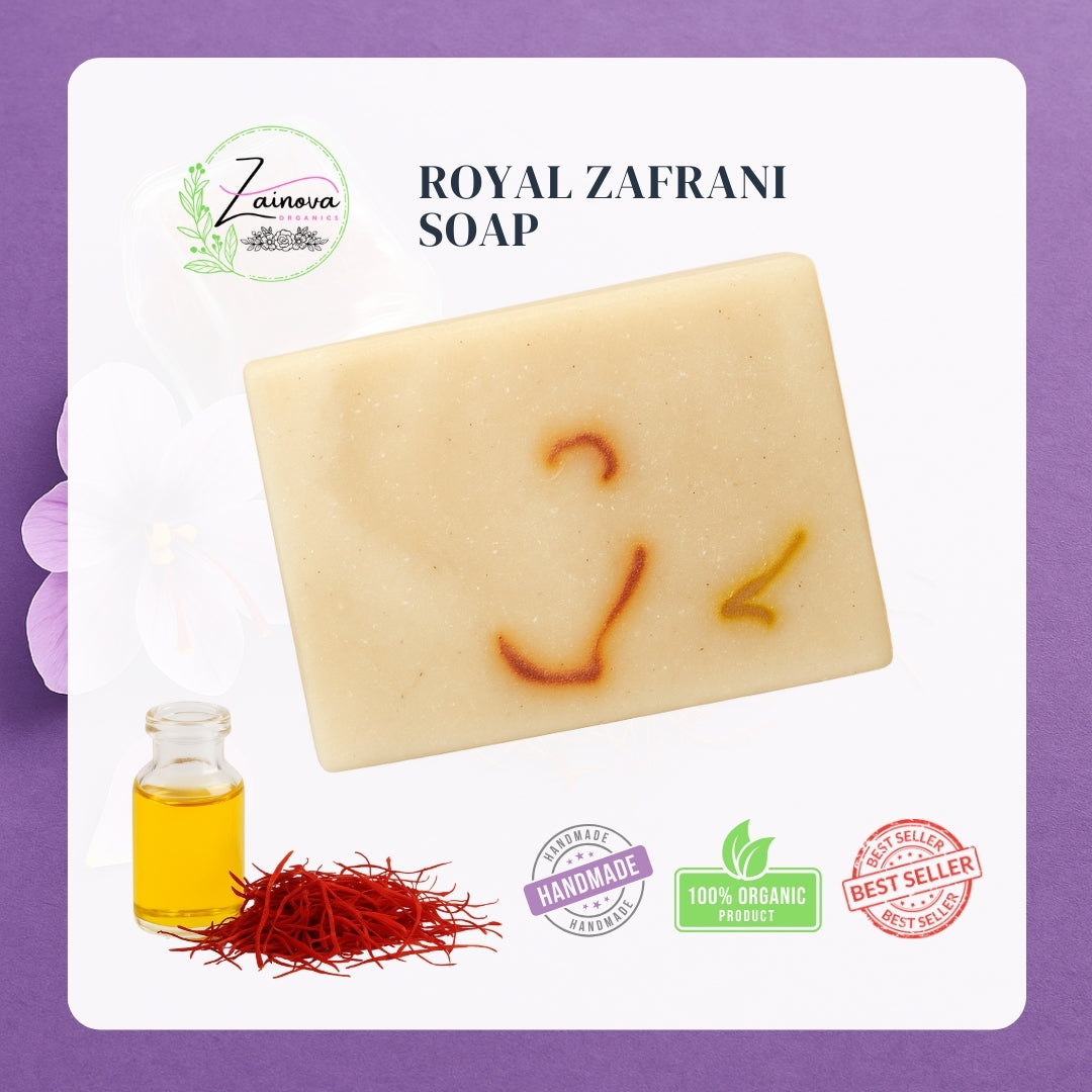 Royal Zafrani Soap | Infused With Pure Saffron | Natural & Handmade